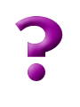Purple question mark