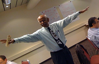 Picture of Thiagi at a workshop