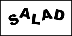 The letters S, A, L, A, D, in a jumble