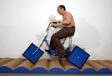 Tricycle with square wheels