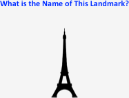 Silhouette of the Eiffel Tower