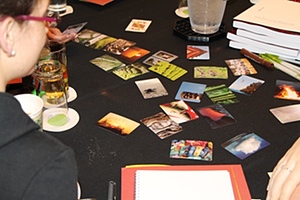 Reviewing Day 1 activities with Photo Jolt cards